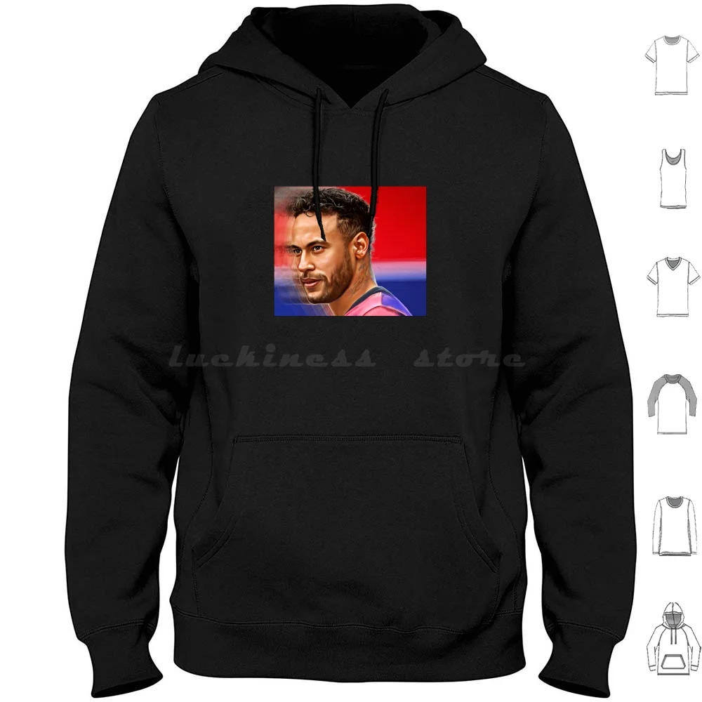 Paris Stars Sudadera con capucha de algodón de manga larga Santos Brasil Peixe Brasil Alvinegro Jr Santos Young Art Retro Santista