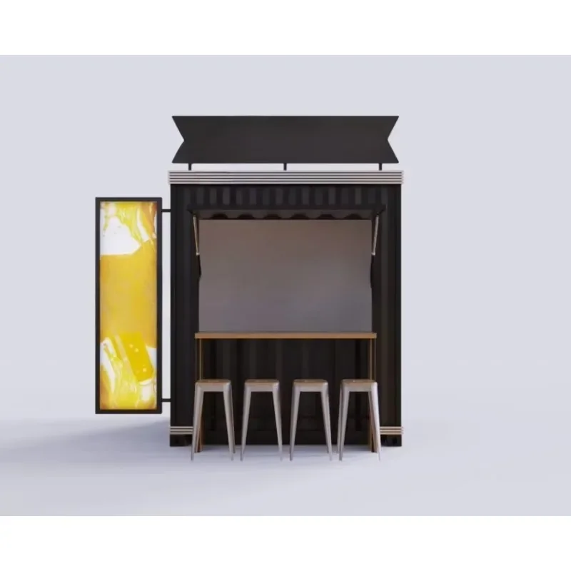 Fast moving display box luxury folding shop booth mobile house