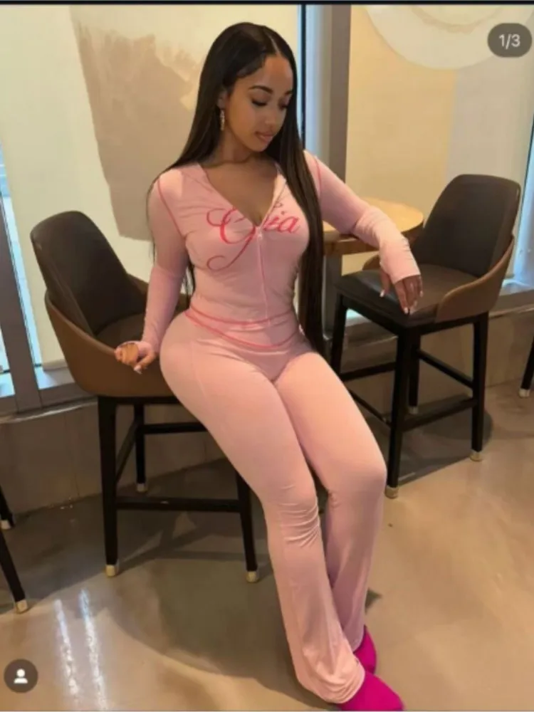 

Summer Release Junior Ankle-Length High Street Milk Fiber Pant Suit Girl Leopard Color Flare Pant Suit Fashion Slim Fit Suit