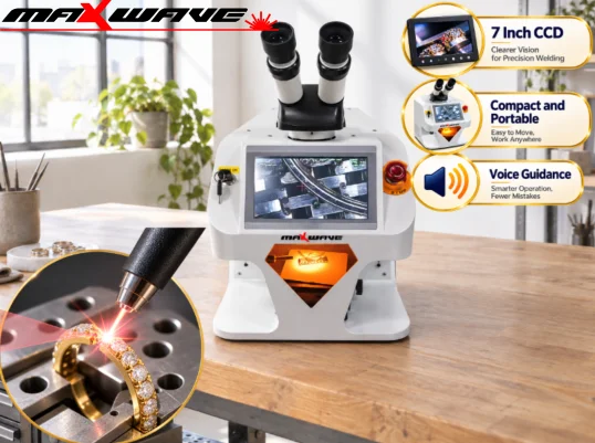 High Precision 200W YAG Jewelry Laser Welding Machine 7 Inch CCD Mini Portable Welder for Gold Silver Platinum Repair Tool