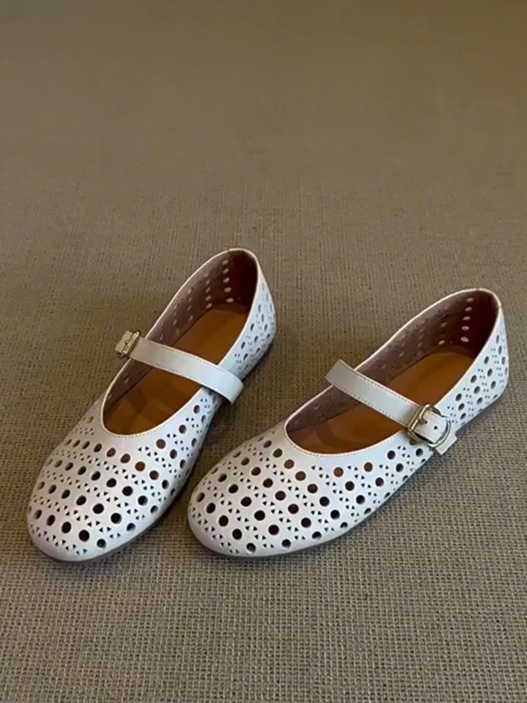 ultra-soft-lamb-skin-summer-flat-ballet-shoes-women-hollow-out-breathable-mary-jane-shoes-fashionable-casual-slip-on-flats