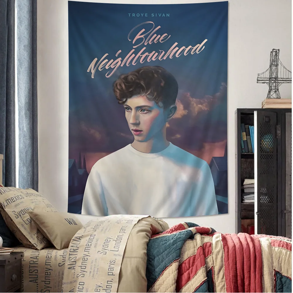 Singer T-Troye Sivan Tapestry Art Printing Bohemian Wall Tapestries Mandala Decor Blanket