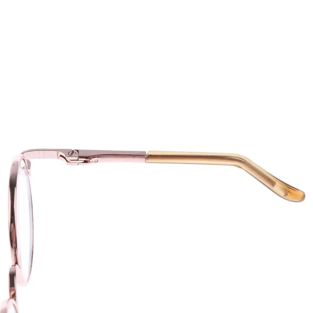 แว่นตาโลหะทรงกลมสำหรับตุ๊กตาบลายธ์ เลนส์ใส สไตล์วินเทจ สำหรับตุ๊กตาขนาด 1/6