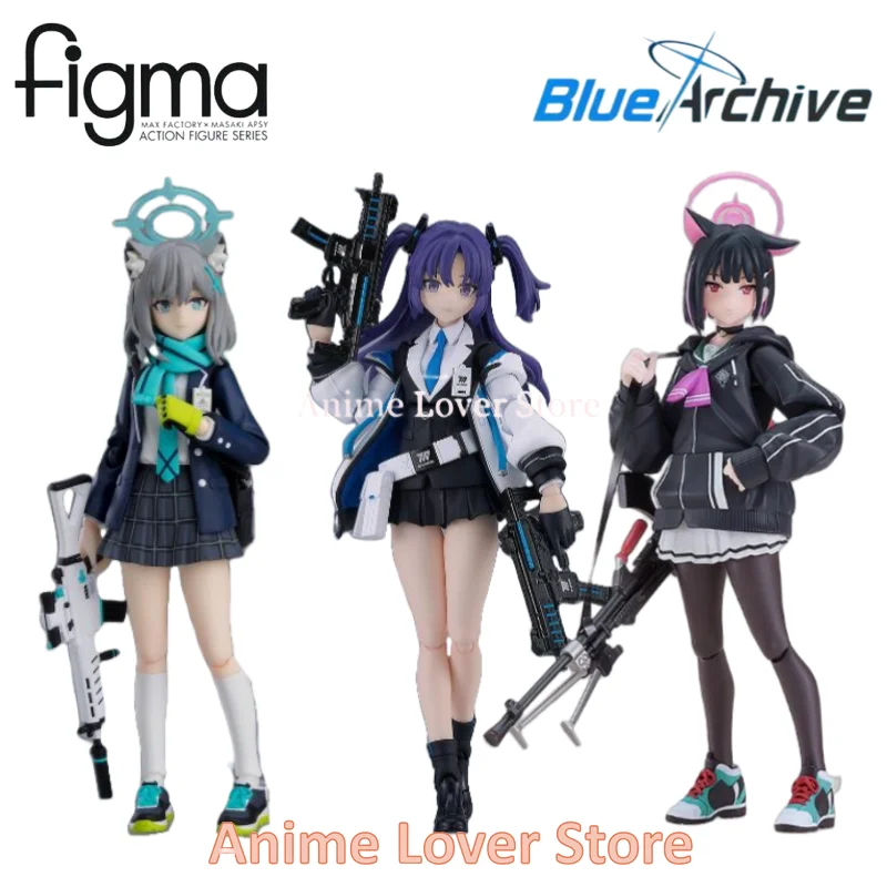 Original Good Smile Max Factory Figma Blue Archive Shiroko Kyoyama Kazusa HayaseYuuka Anime Action Figure Toys Collectible Model