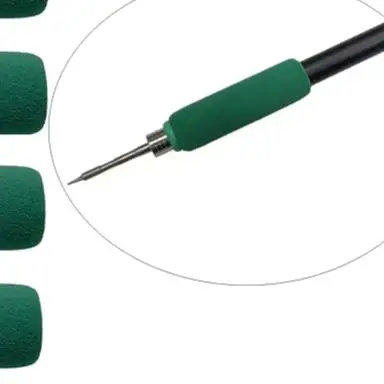 20Pcs For Green Synthetic Rubber Handle Grip Sleeves Anti-Slip Heat Resistant Cover For Soldering Iron Screwdriver Power Tool