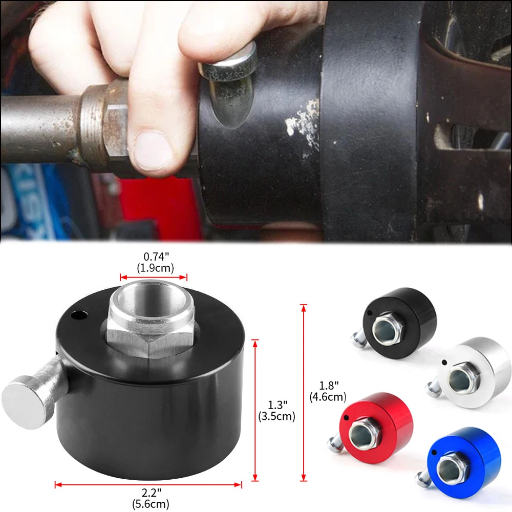 

Universal Car Steering Wheel 360° Disconnect Push Button - 3/4" Shaft Aluminum Quick Release Hub Adapte