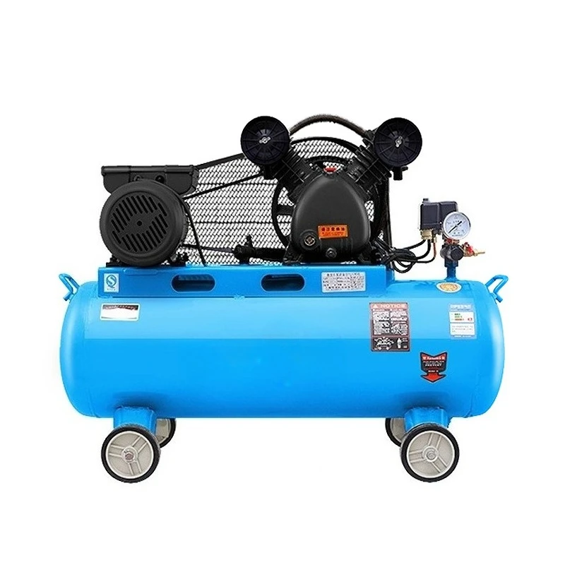 ضاغط هواء بحزام من الدرجة الصناعية مضخة هواء عالية الضغط لإصلاح السيارات ومكبس الطلاء ضاغط هواء 220 فولت مزدوج بثلاثة أسطوانات