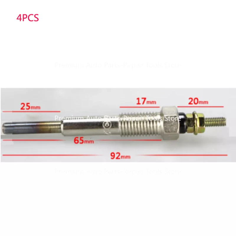 

4 шт. абсолютно новые свечи накаливания для вилочного погрузчика, подходят для двигателя ISUZU C240