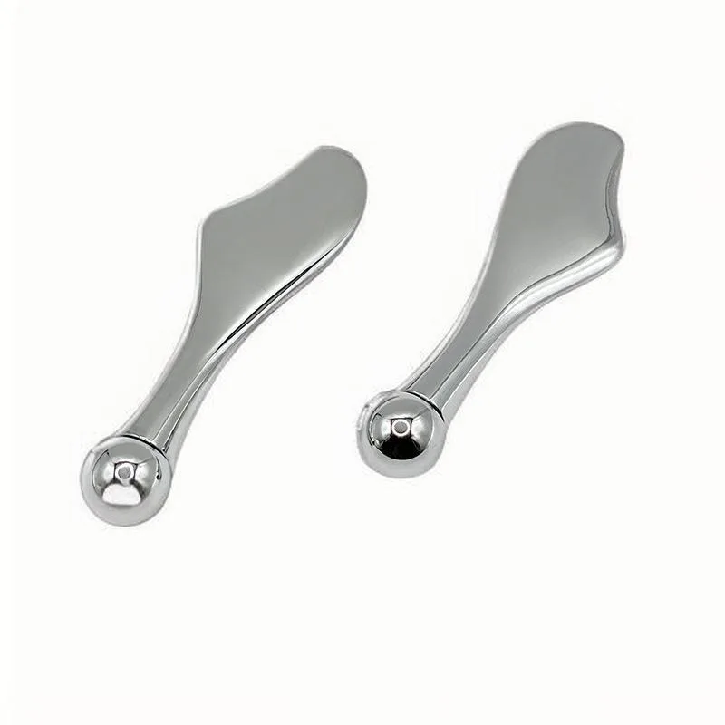 

Новый скребок для глаз и лица, лифтинг и укрепляющий роликовый массажный инструмент из цинкового сплава, прочная и долговечная ложка-аппликатор для крема для глаз