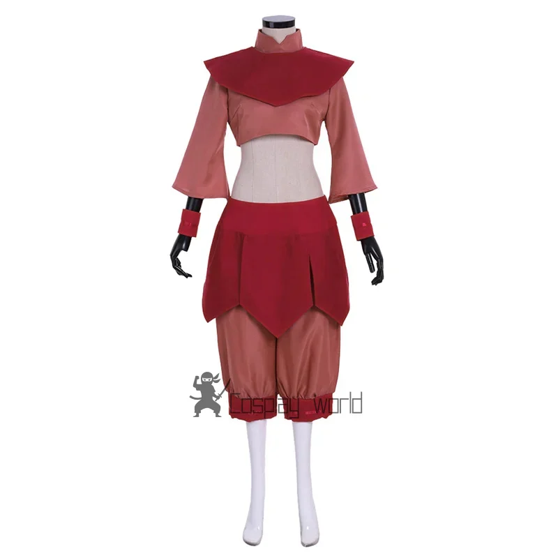 Avatar The Last Airbender Ty Lee Cosplay Costume Women Kungfu  Uniform  Halloween Carnival Full Set Custom Made view 2