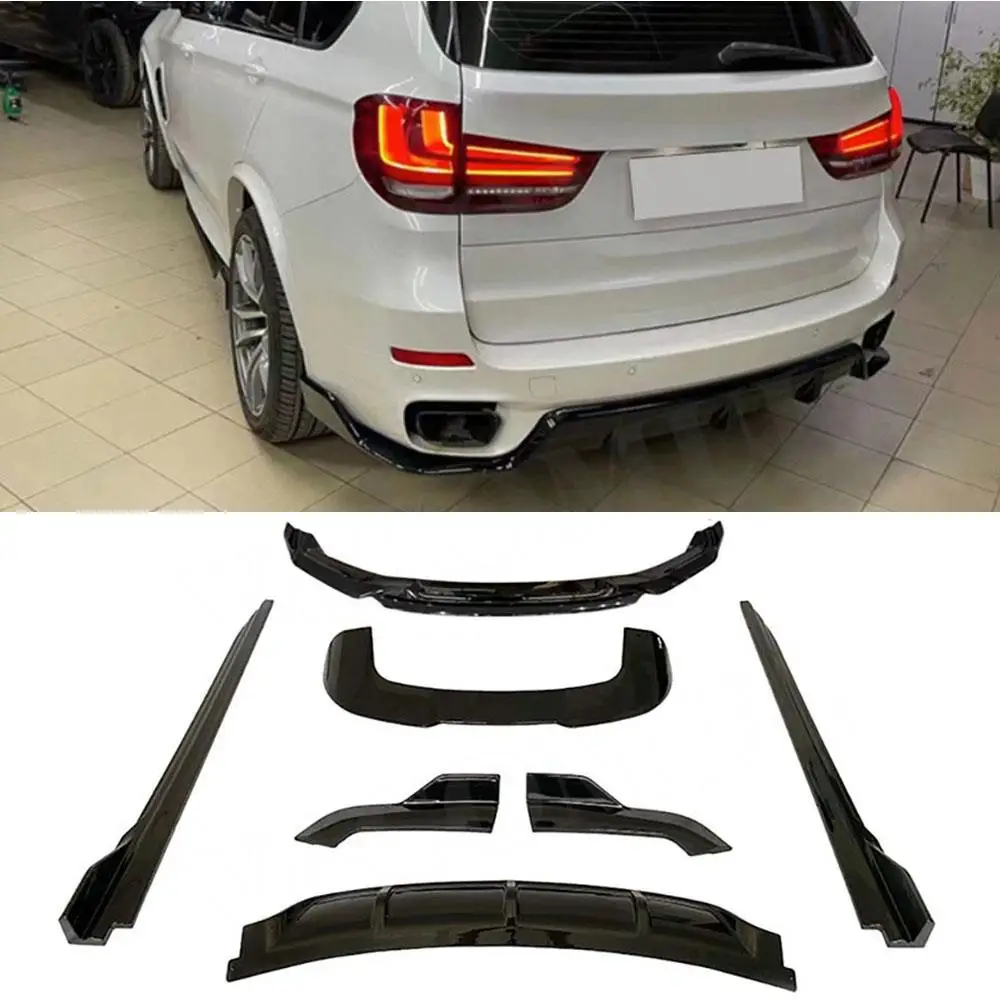 VACOMUL Front Bumper Lip Spoiler Rear Diffuser Splitters Side Skirt Rear Roof Spoiler BodyKit for BMW X5 F15 M Sport 2015-18 ABS