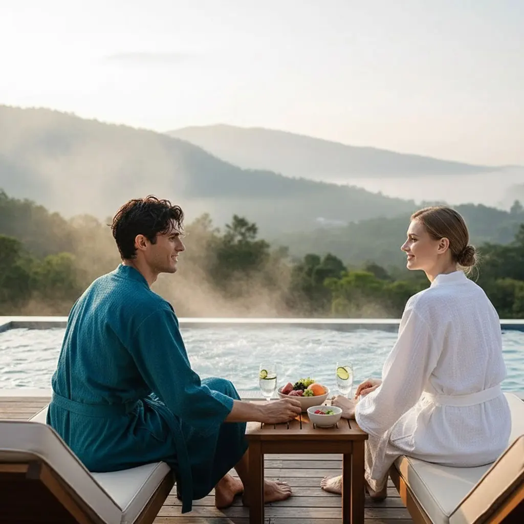 

Легкий халат с длинными рукавами для сна, спа-отеля, домашней одежды для пар