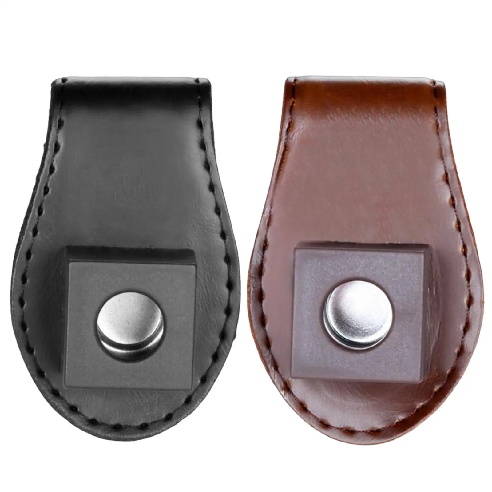 Suporte de giz para piscina de bilhar, clipe de giz para piscina, sinuca, cinto de couro, estojo de giz