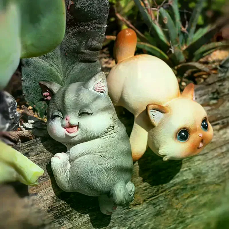 Cat Flower Pot Huggers For Flower Pots, Cute Plant Pot Hanger Ornaments, Funny Plant Decorations For Pots, Resin Cat Figurines