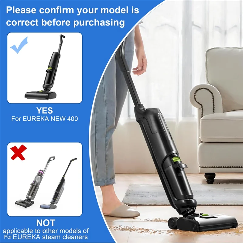 EUREKA NEW400 바닥 스크러버 교체 부품 롤러 브러시 필터 면용 바닥 브러시 롤러