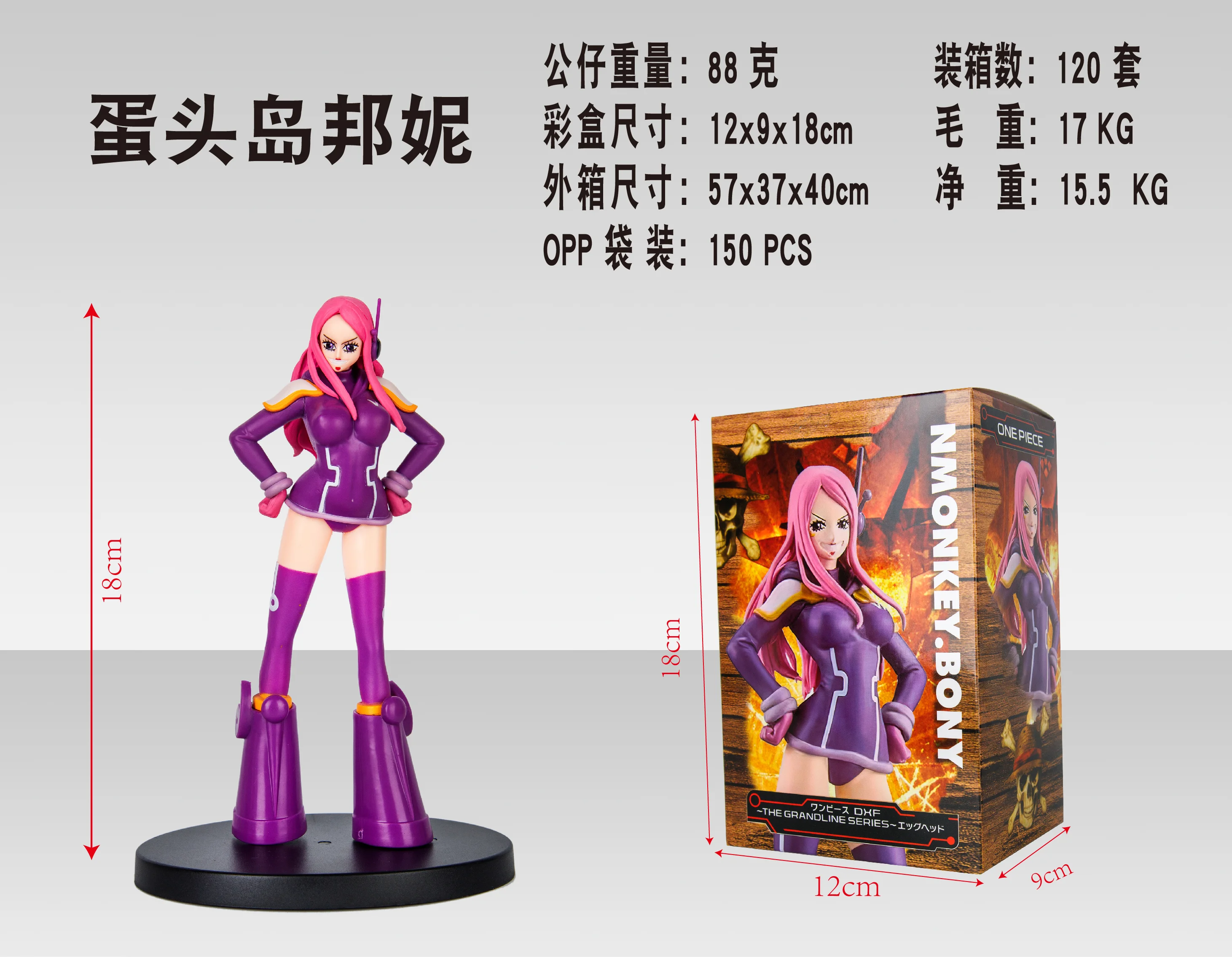 18cm Anime One Piece Luffy Dxf Figure The Grandline Series Egghead Nami Bonney Zoro Pvc Model  Japanese Dolls Action Figures