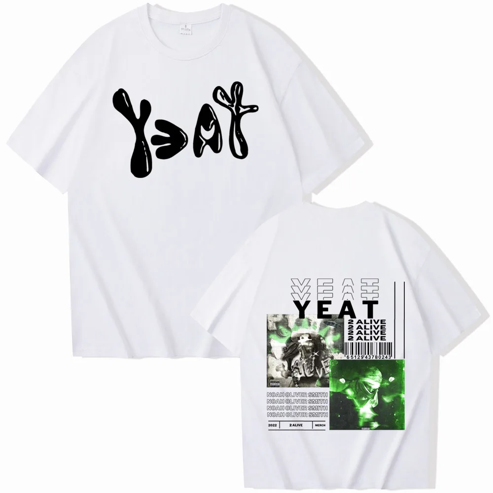 Yeat-ユニセックス半袖ラウンドネックレスTシャツ、原宿スタイル、ファンへのギフト、2093