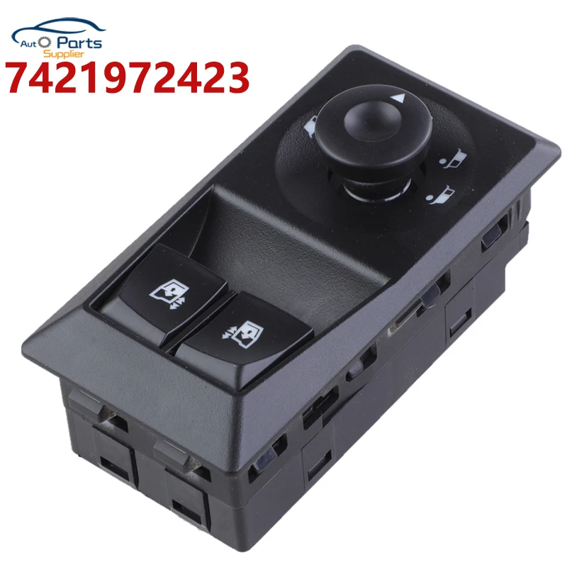 New 7421972423 Electronic Power Master Window Switch For Renault Trucks 12v Switch Car 23391497 44T404901 21972423