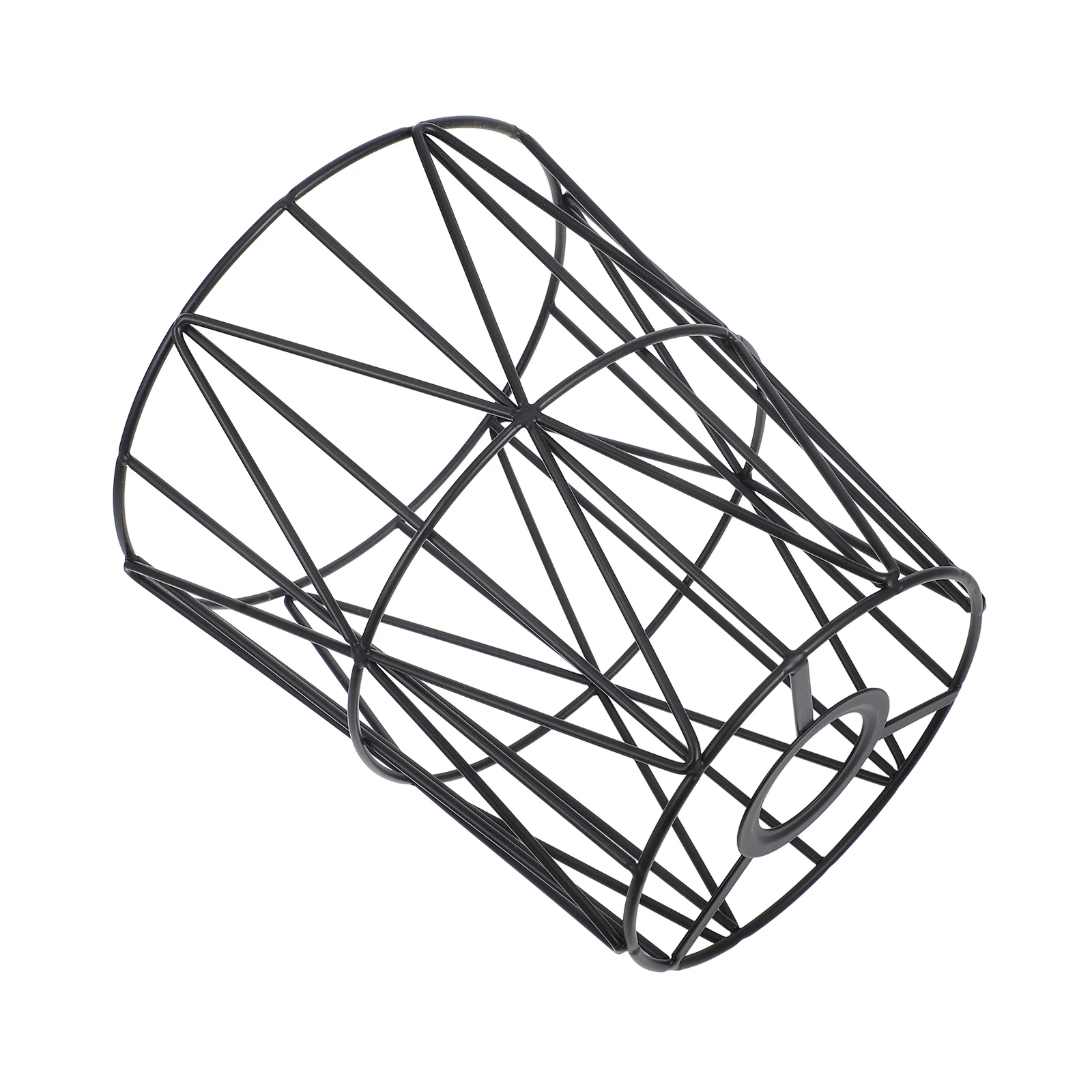 

Metal Hanging Pendant Lampshade Retro Industrial Style Light Bulb Guard for Dining Room Hotel Reusable Lamp Shade Frame