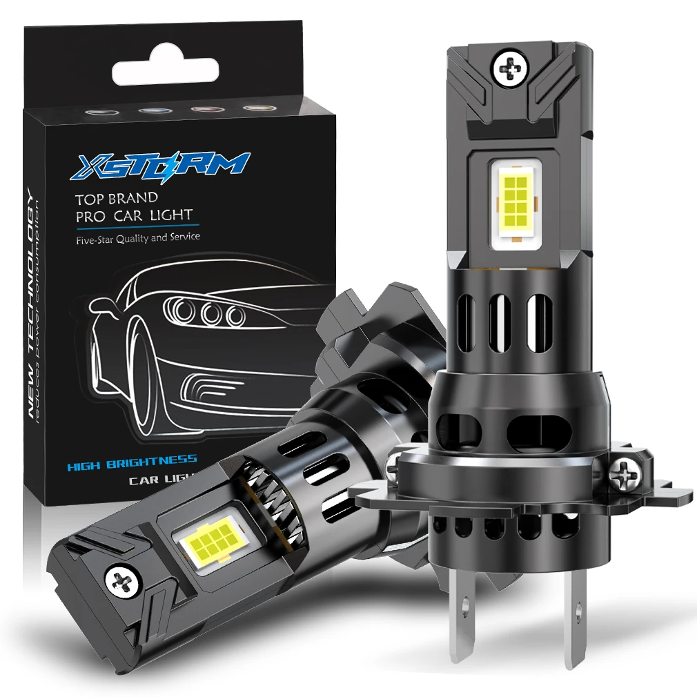 XSTORM H7 LED Canbus Car Headlight Bulb Wireless 120W CSP for Car Headlamp Auto Diode Lamps H7 Turbo Led 12V 6000K