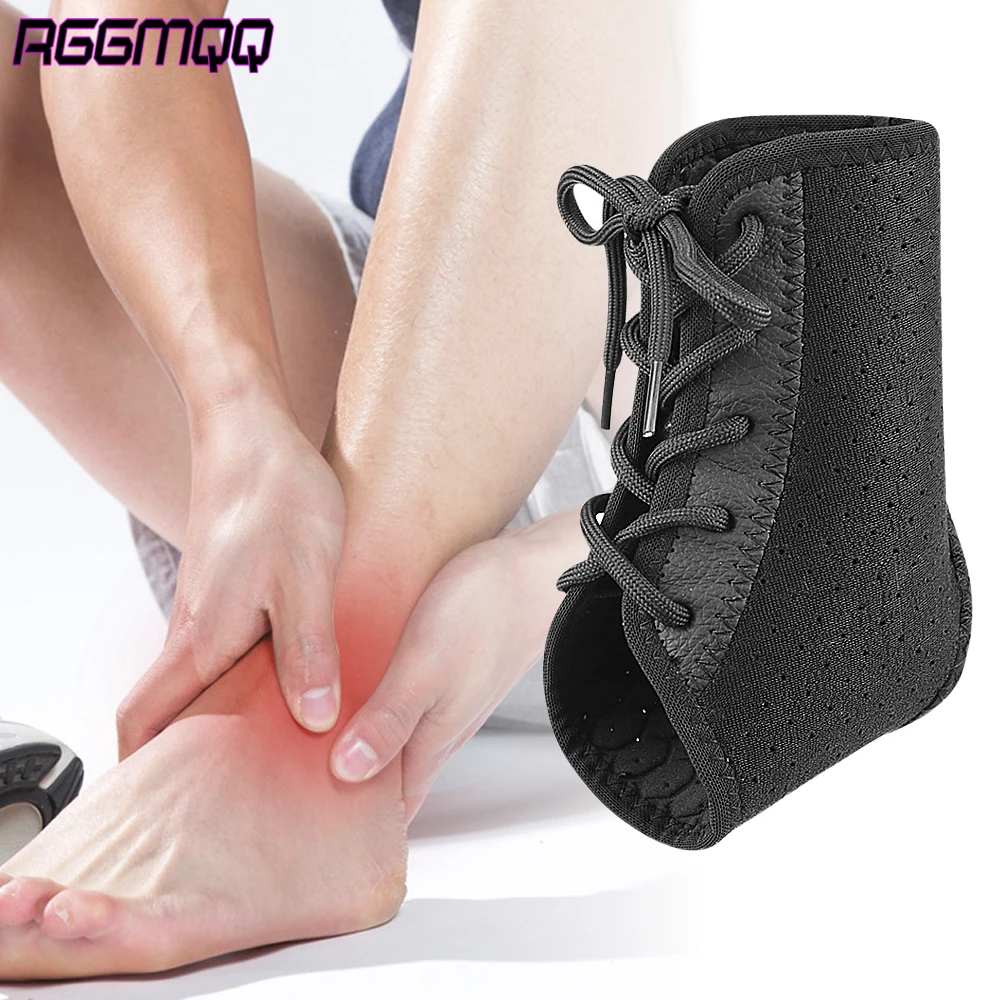

1PC Lace-Up Ankle Brace with Adjustable Compression – Ankle Support for Arthritis – Stabilizer for Running,Sports for Men Women