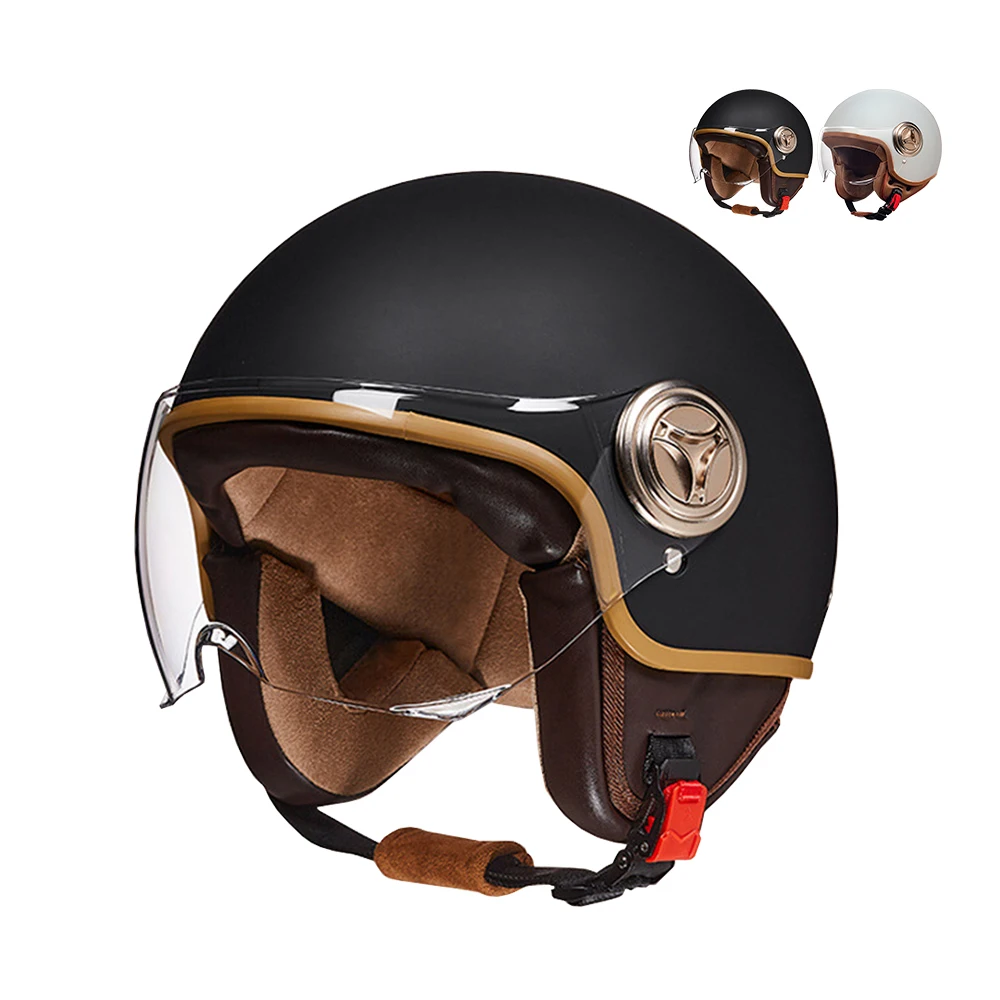 2024 New Harley Style Black Helmet Bicycle Motorcycle Safety Helmets Outdoor Cycling Safety Equipment