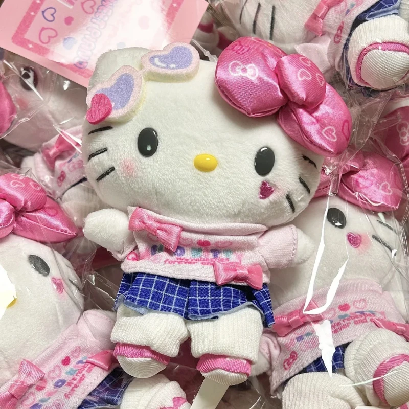 12 ซม.Sanlio อะนิเมะประกาย High School แกะน้อย Kitty ตุ๊กตาน่ารักตุ๊กตากระเป๋าเป้สะพายหลังจี้เด็กของขวัญวันเกิดของเล่น