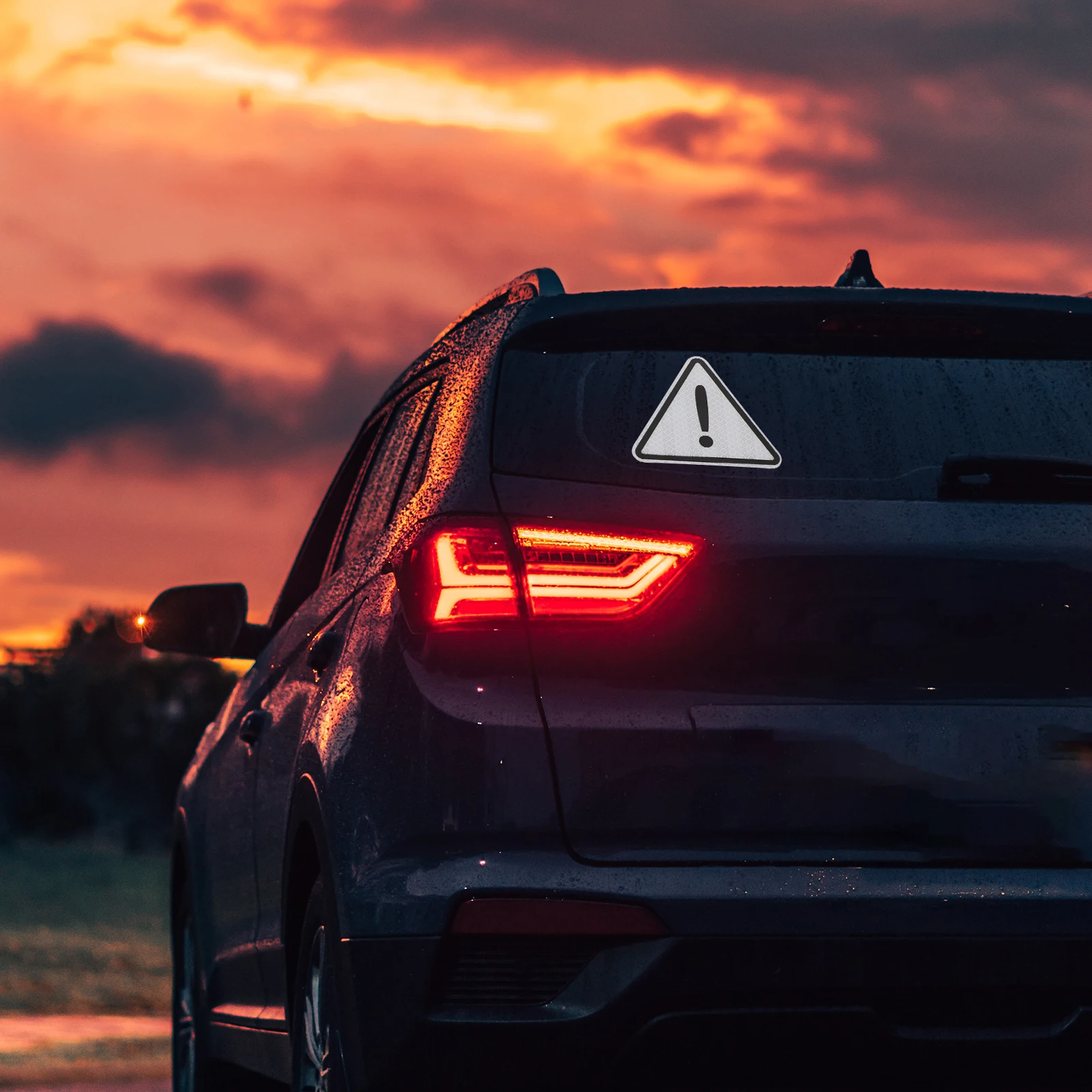 Reflective Stickers Warning Signs for Car Label Safety Mark Multi-function The Pet Window