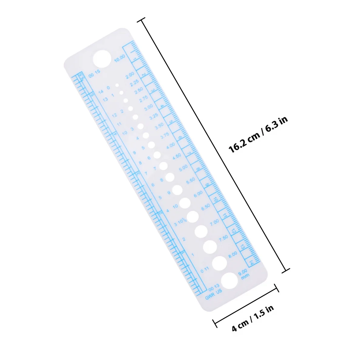 10Pcs Knitting Measuring Rulers Plastic Straight Rulers High Accuracy Durable Scale for School Office Drawing Students Teachers