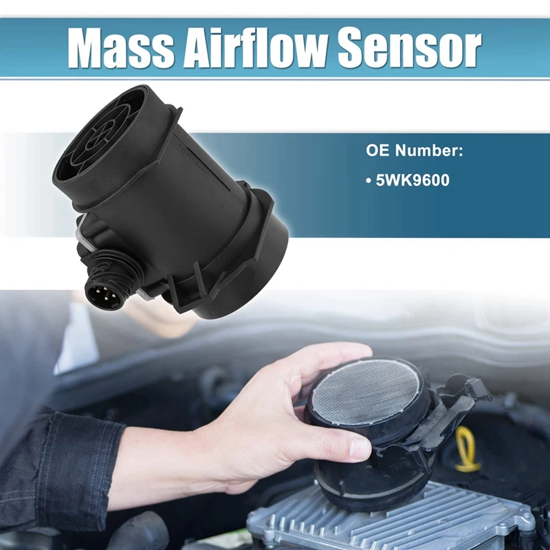 Air Flow Meter Sensor 5WK9600 5WK9617 13621703650 5WK9600Z For BMW E36 323I 328I E39 523I 528I E38 728I Z3 M3