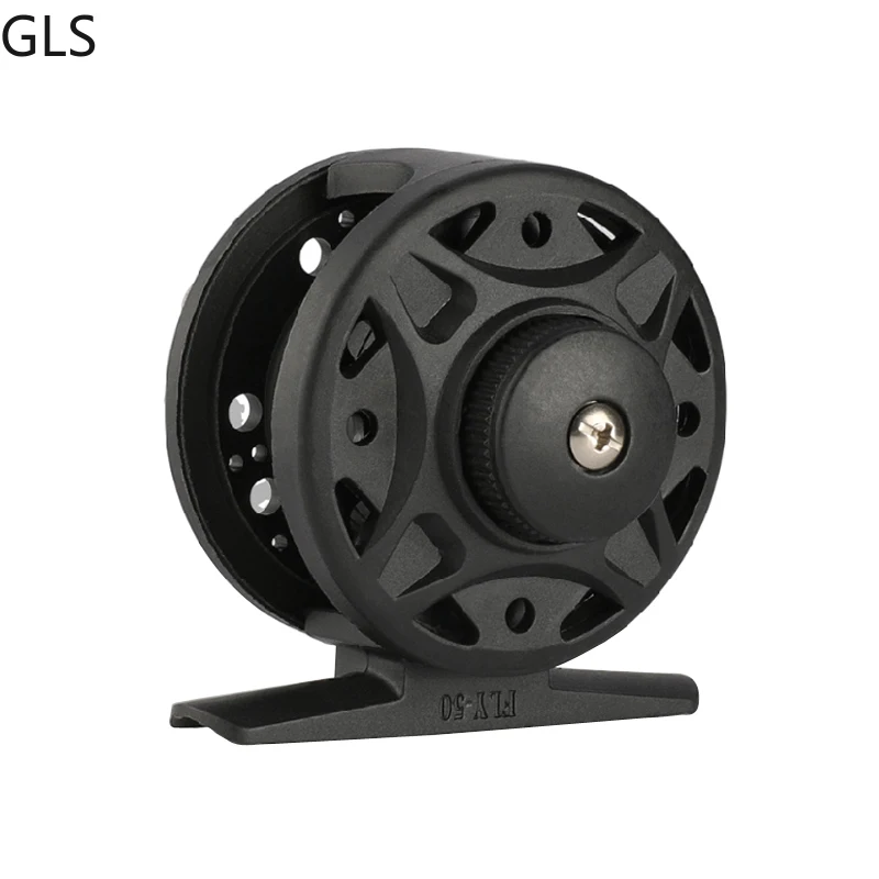 

1BB High Quality Ultra Lightweight Fly Fishing Reel Black/Dark Green Gear Ratio 1.1 Freshwater Ice Fishing Wheel