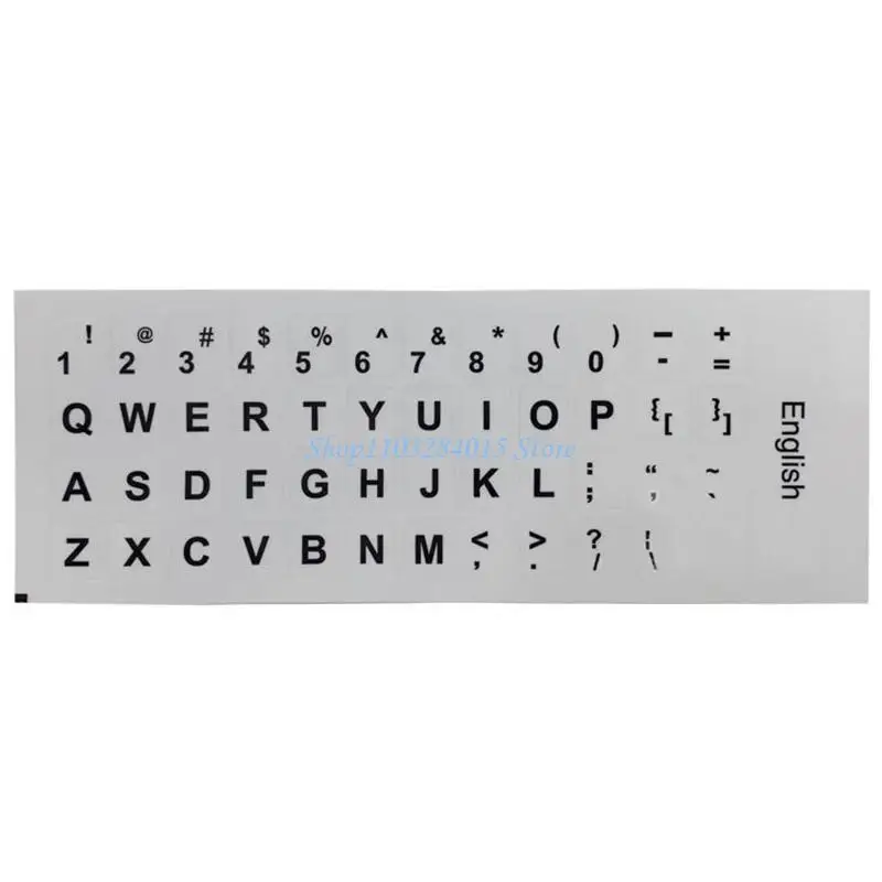 R6FF Keyboard Sticker Language-English Letter Proetction Foil Film for Laptop