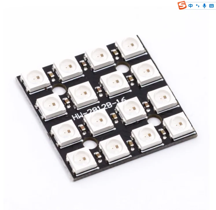 WS2812B 4*4 16-Bit Full Color 5050 RGB LED Lamp Panel Light For Arduino Wholesale