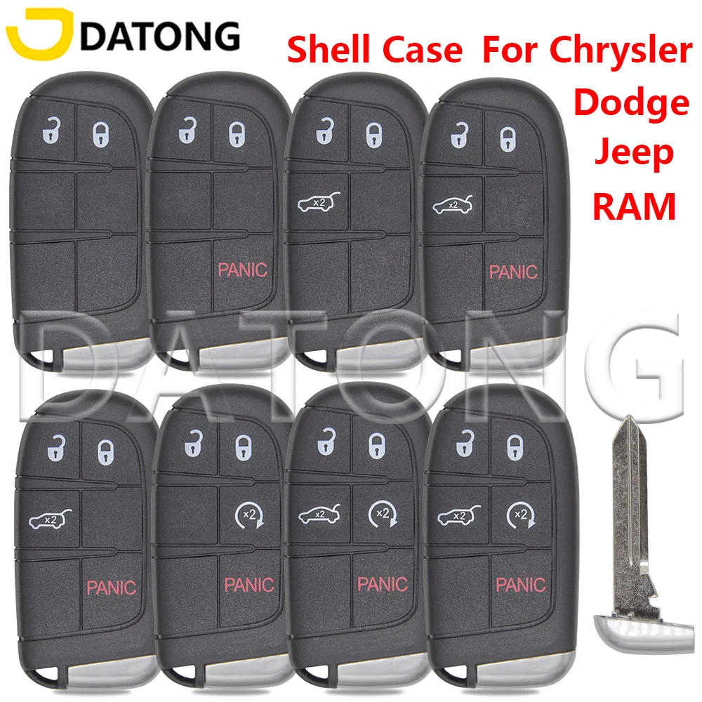 

Datong Wolrd запасной Автомобильный ключ оболочка для Jeep Grand Cherokee Dodge Journey RAM зарядное устройство Challenger Durango