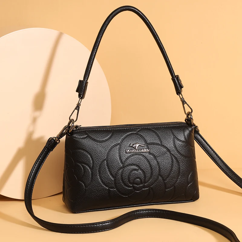 

Women Stylish Printed PU Crossbody Bag Mini Handheld Purse Simple Elegant Solid Color Mobile Phone Bag Lady Casual Daily Use