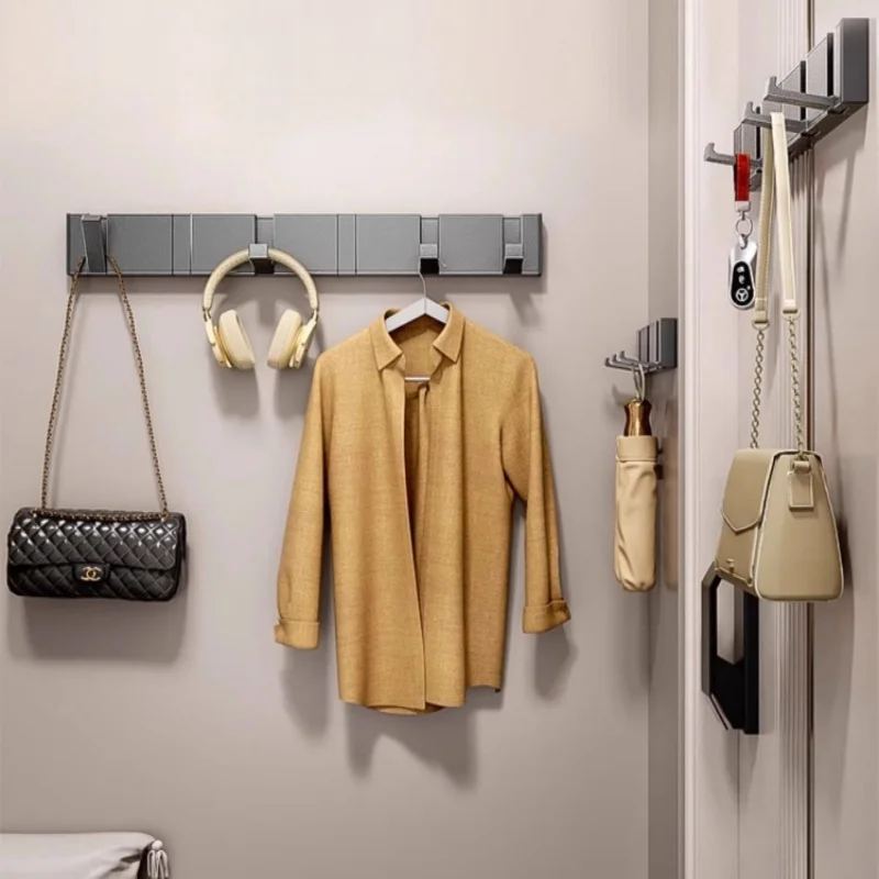 

Creative Robe Hook Milk Cream Bathroom Clothes Hook Wall Mounted Towel Hook Aluminum Key Hat Bag Hanger Bathroom Robe Hooks