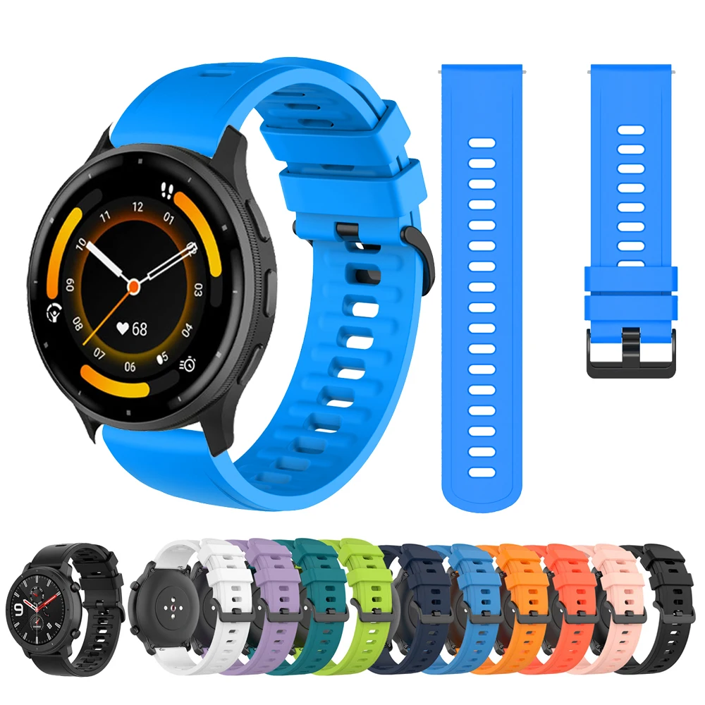 22mm Silicone Strap For Garmin Venu 3 2 Venu3 Venu2 Correa Forerunner 265 255 Music 745 Smart Watch Band Vivoactive 4 Bracelet