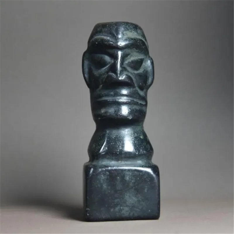 Hongshan culture archaize black iron meteorite Sanxingdui culture facebook statue