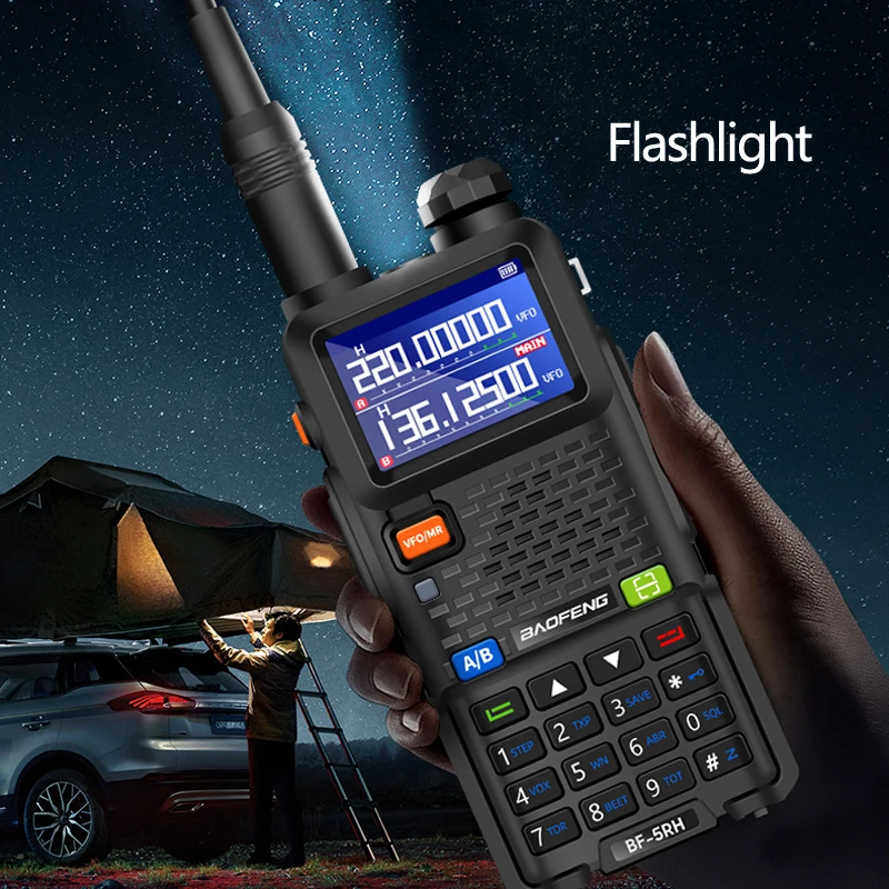 Baofeng Walkie Talkie UV-5RH 10W Wirless Copy Frequency Tri Band 999CH USB-C Type-C Charger Long Range UV5R 17Pro Two Way Radio