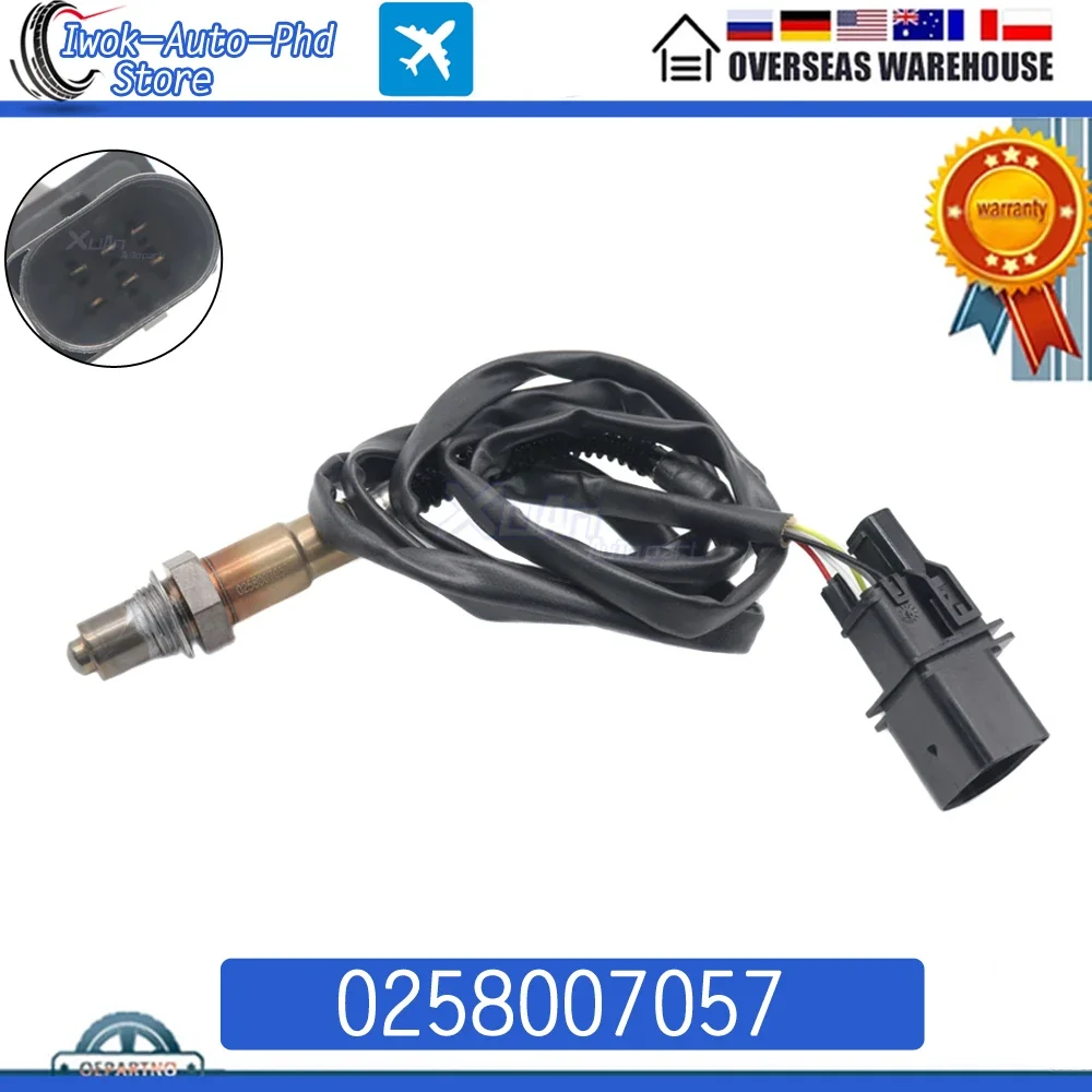 0258007057 LSU4.2 Air Fuel Ratio Lambda O2 Oxygen Sensor AFR For AUDI TT Volkswagen Golf Beetle 17014 1.8L 99-05 Upstream