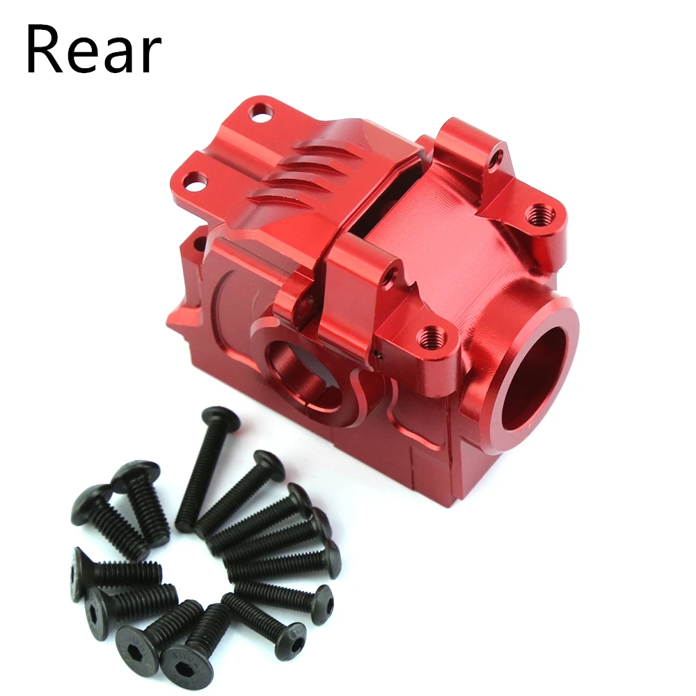 Metalen Versnellingsbak Voor En Achter Differentiële Behuizing 6880 6881 Voor 1/10 Traxxas Slash 4X4 Vxl Rustler Stormloop Hoss Upgrade-Onderdelen