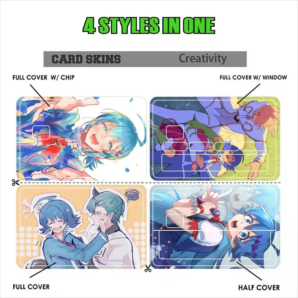 Iruma kun  Sticker Film Tape Skin for Credit Card Debit Card Waterproof Stickers