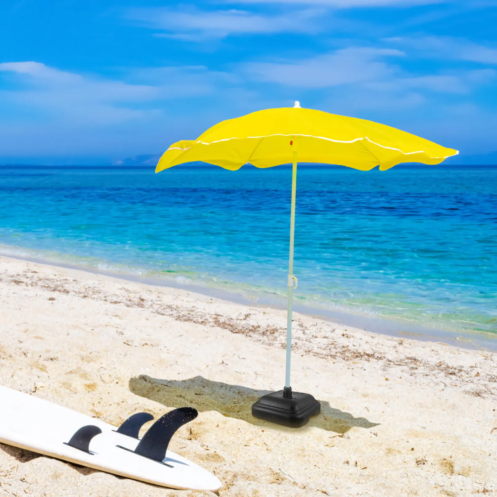 

1Pcs Umbrella Base Stand Plastic Water Sand Injection Durable Outdoor Parasol Pedestal for Beach Garden Sand Injection Base