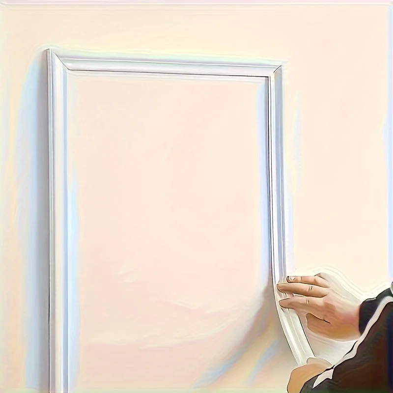 

1 рулон элегантных самоклеящихся декоративных полосок из ПВХ размером 3,3 дюйма — гибкие и гибкие для стен, полов и шкафов,