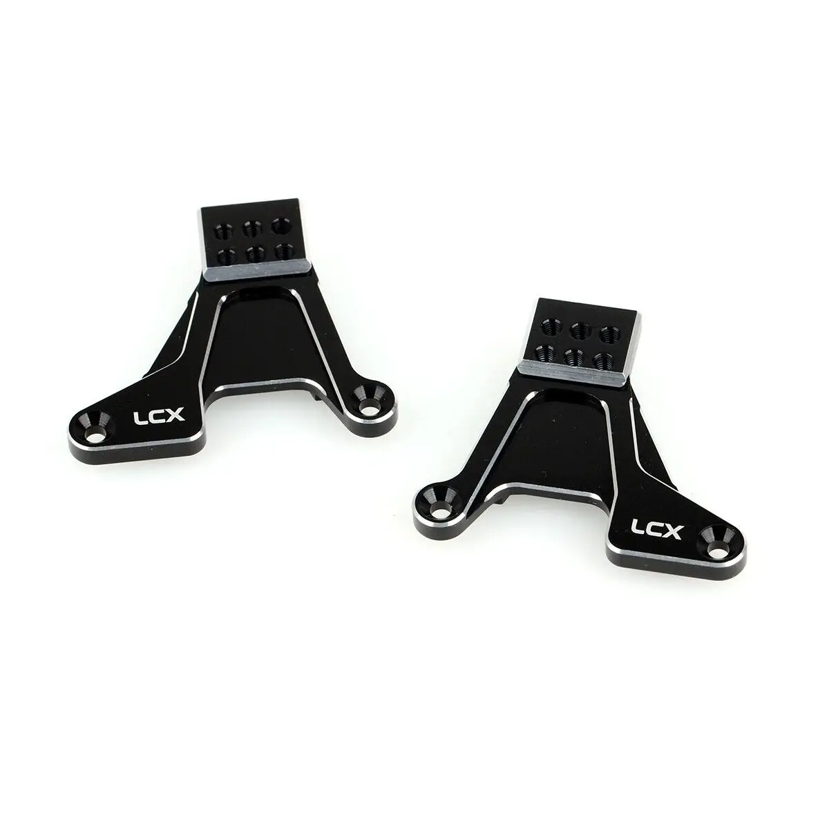 

LCX Racing 1/10 RC Crawler Aluminum Rear Shock Towers Suspension Shock Mount for Traxxas TRX4 Upgrades Parts Accessories