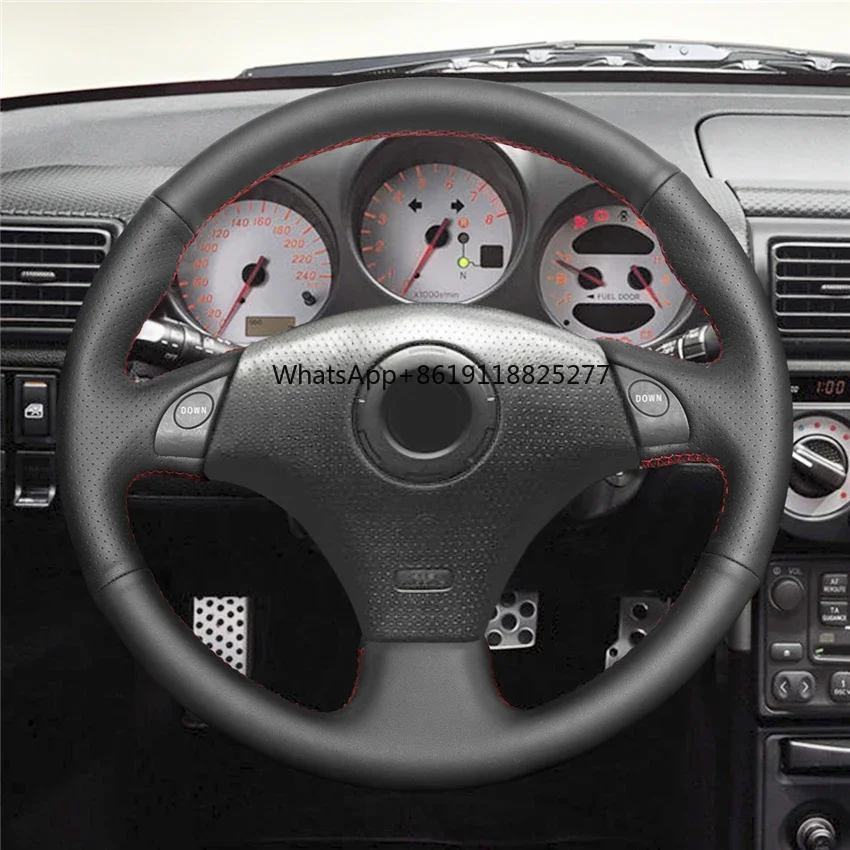 Hand Stitching Artificial Leather Steering Wheel Cover for Toyota RAV4 Corolla Celica MR2 1998 1999 2000 2001 2002 2003 2004