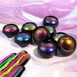 Sombra de ojos camaleón con purpurina metálica, paleta de sombras de ojos en polvo, pigmento profesional, maquillaje de ojos, fiesta, escenario, mujeres, cosmético