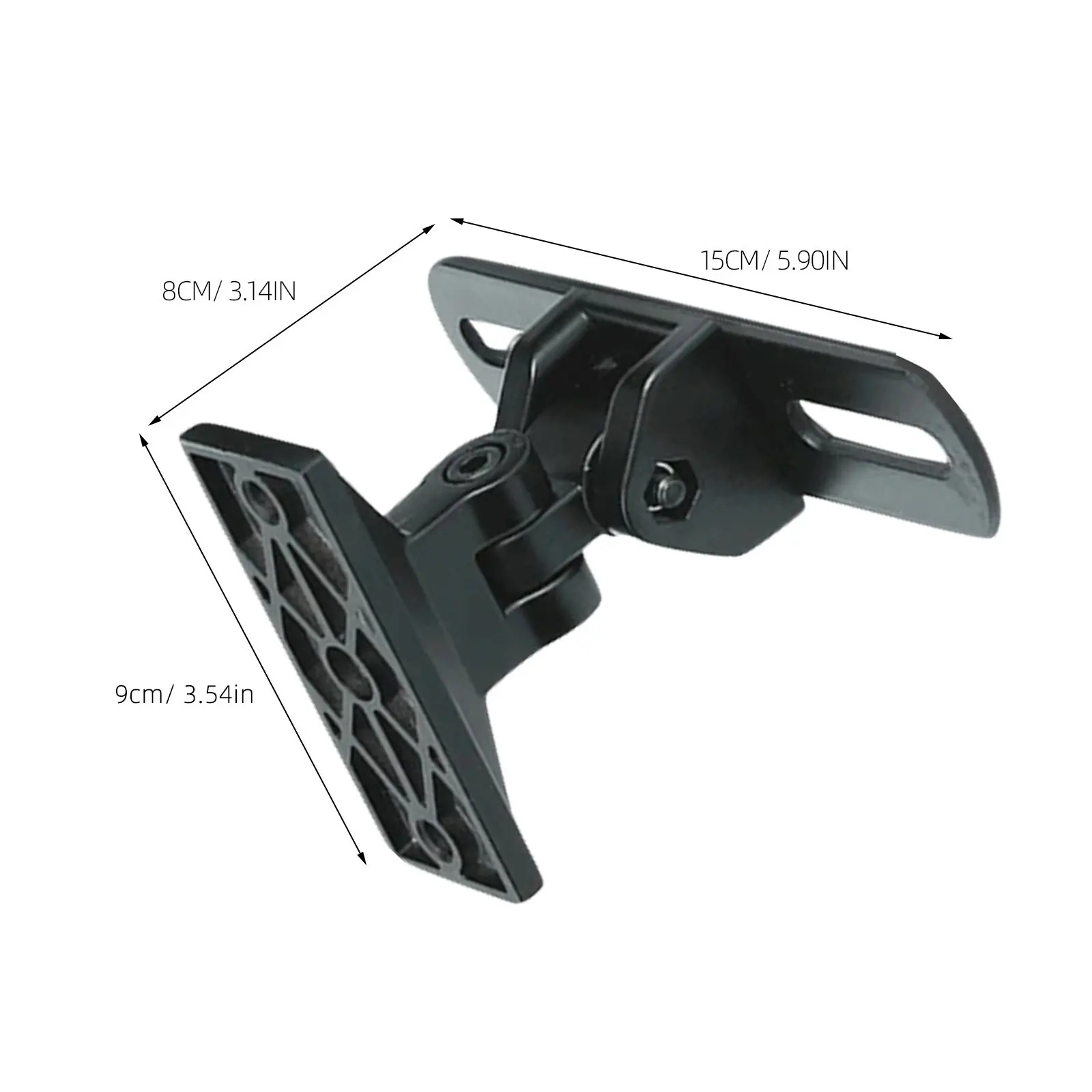 Speaker Wall Mount Zinc Alloy Adjustable 90 Degree Rotation 180 Degree Pitch Center Surround Sound Bracket Indoor Outdoor