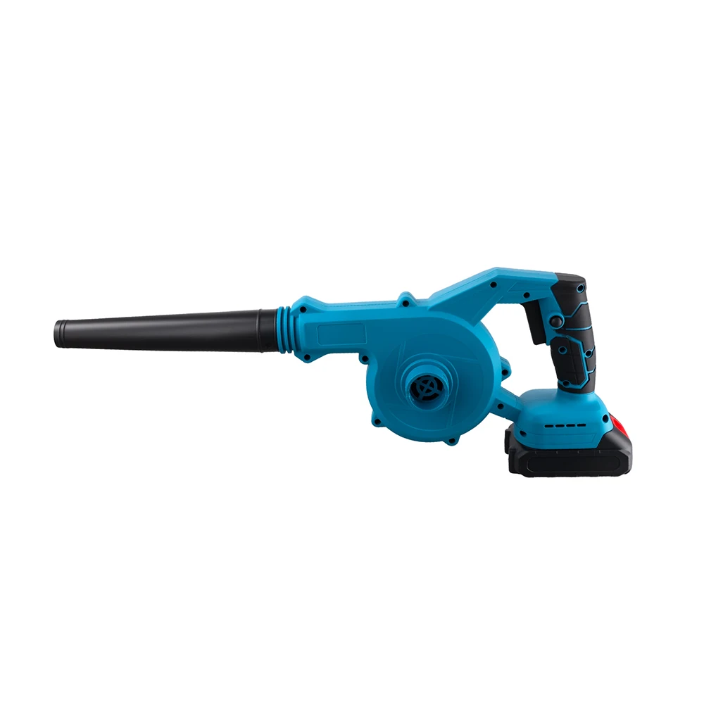 Podofo Bezprzewodowa dmuchawa do liści i odkurzacz 2w1, elektryczny odkurzacz powietrza do akumulatorów Makita 18V, silnik szczotkowy 24000RPM, ręczna dmuchawa i odkurzacz, zestaw narzędzi ogrodowych — 2