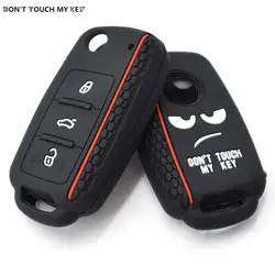 Silicone Remote Key Fob Case Cover For SEAT Leon Toledo Altea Ibiza For VW Golf Polo Bora Beetle Tiguan For SKODA Fabia Superb